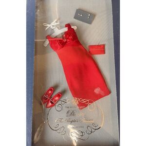 NIB FRANKLIN MINT PRINCESS DIANA RADIANT RED DRESS ENSEMBLE